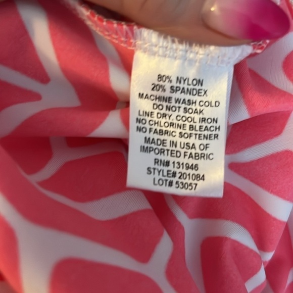 Jude Connolly Lucia Sail Pants Geo Stretch Coral Size Small Cropped Retro - Picture 6 of 7